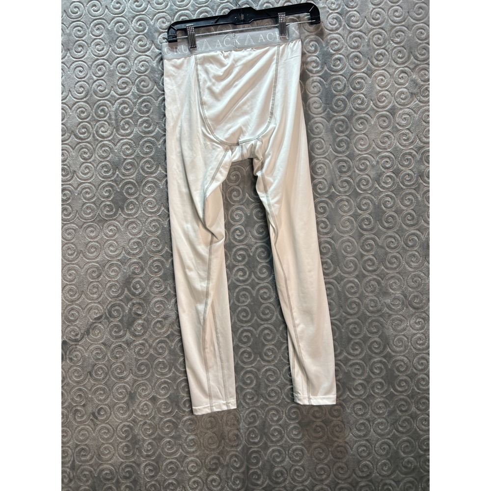 ACRUX Mens Large‎ White Compression Pants Athletic Workout Leggings